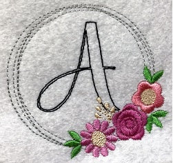 Mini Flower Wreath Embroidery Design, Small Flower Wreath Machine Embroidery Design, Floral Frame Embroidery, Wedding Embroidery Design, Instant Download