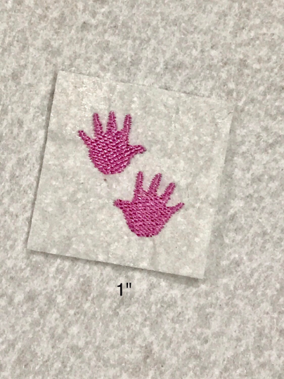 Mini handprint embroidery design, small handprints machine embroidery designs, baby hands embroidery, newborn embroidery, fingers embroidery, instant download