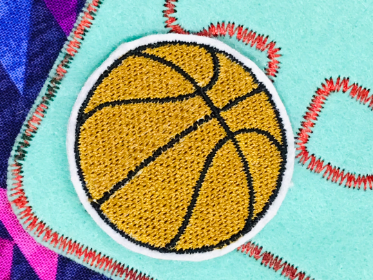 Basketball Embroidery Design