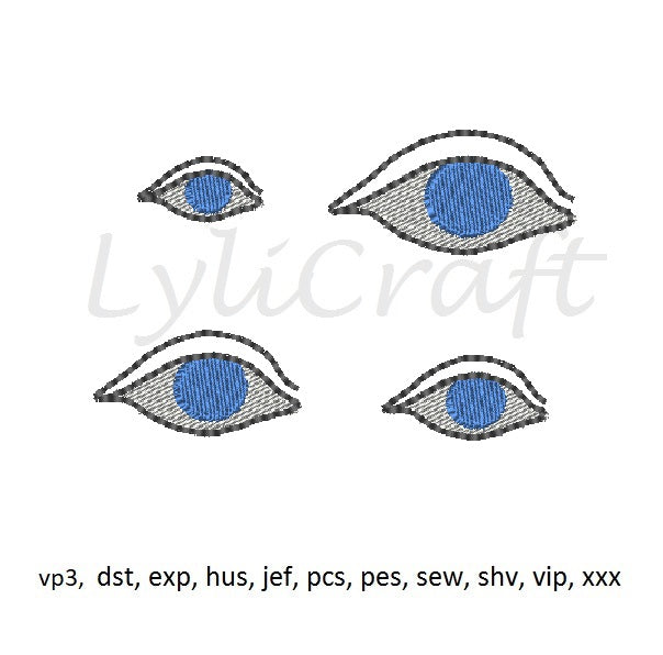 Eye Embroidery Design, Mini Eye, Dolls Embroidery, Eye Designs, Eye Machine Embroidery Design, Mini Embroidery.