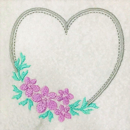Heart Frame Embroidery Design, Flower Frame Embroidery Design, Flower Heart Frame Embroidery, Vintage Frame Embroidery Design, Vintage Flower Frame Embroidery Design, Instant Download