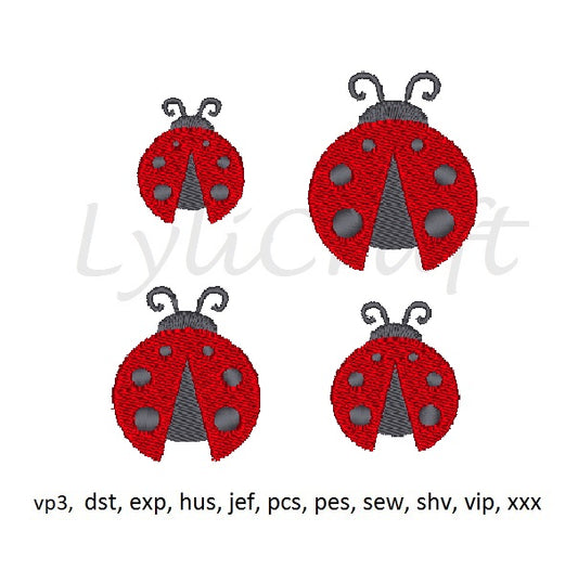 Mini Bug Embroidery Design, Small Bug Machine Embroidery Design, Ladybug Embroidery, Beetle Embroidery, Insect Embroidery Designs, Instant Download