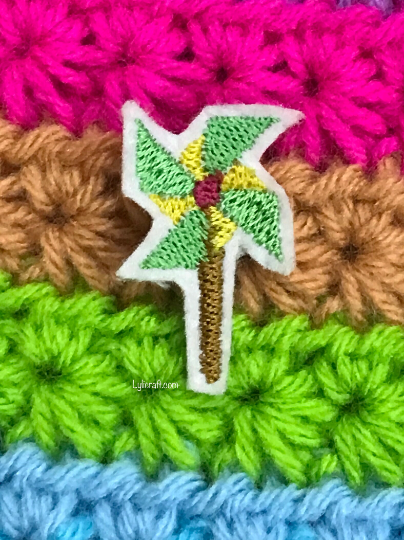 Pinwheel embroidery design