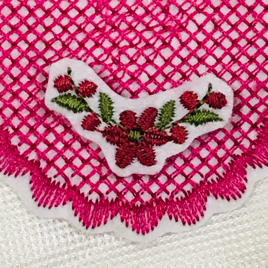 Mini poinsettia embroidery design, small poinsettia machine embroidery designs, Christmas embroidery, holiday embroidery, winter embroidery