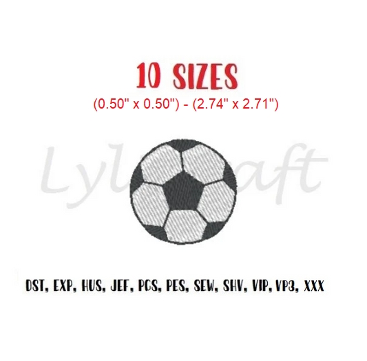 Mini Soccer Ball Embroidery Design, Small Soccer Ball Machine Embroidery Designs, Ball Embroidery, Football Embroidery, Sports Embroidery