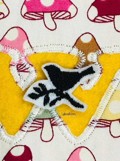 Bird Machine Embroidery
