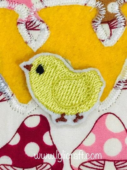 Mini chick embroidery design, small chick machine embroidery designs, baby chicken embroidery, easter embroidery, chicken embroidery design