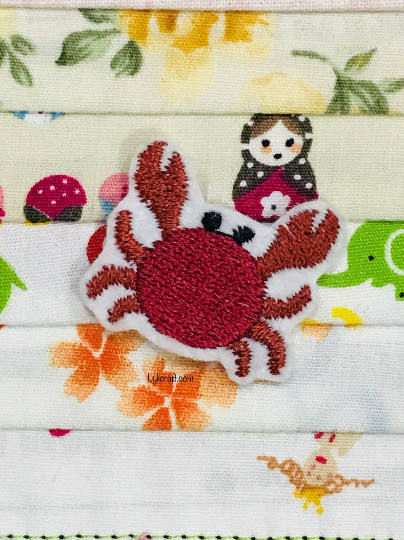 Crab Embroidery Design, Crabs Embroidery Designs, Mini Crabs Embroidery Design, Summer Embroidery Design, Beach Embroidery