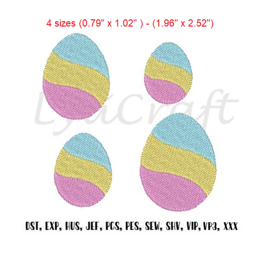 Mini Egg Embroidery Design, Small Egg Machine Embroidery Designs, Decorative Egg Embroidery, Easter Embroidery, Spring Embroidery Design