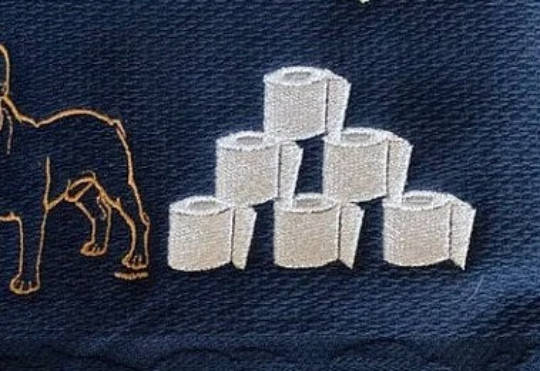 Toilet Paper Embroidery Design