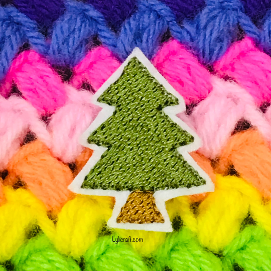 Pine Tree Embroidery Design