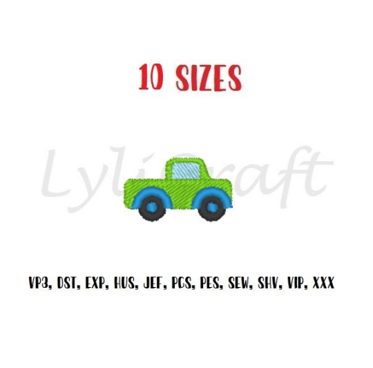 Truck embroidery design